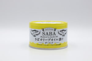 富永 さばオリーブオイル漬けガーリック味の鯖缶1
