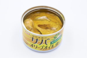 SSK 鯖オリーブオイル漬け ガーリック風味の鯖缶2